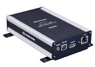 HDMI® over Fiber Transmitter with analog audio, RS-232, IR, Ethernet, and USB HID; includes PW-1215WU power supply, requires HD-RX3-F , 